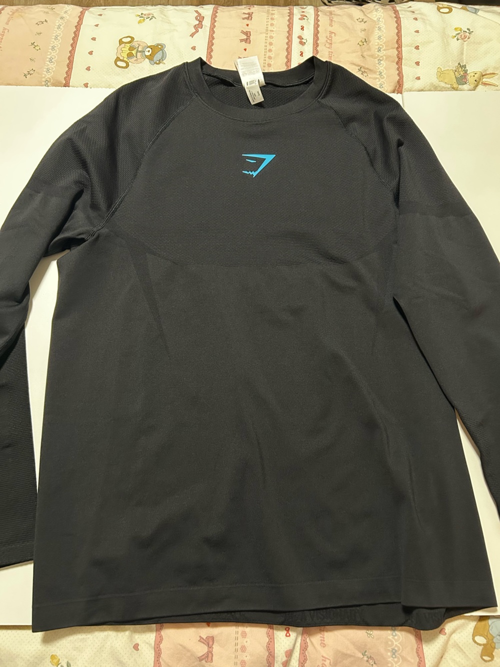 Onyx v5 Gymshark - Black Active Top with Teal Accent